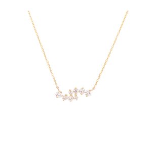 alveare necklace white diamonds gold jewelry caldera