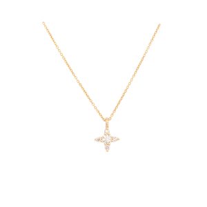 Agnes necklace white diamonds gold alveare jewlery