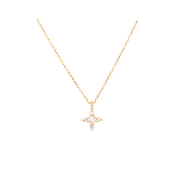 Agnes necklace white diamonds gold alveare jewlery
