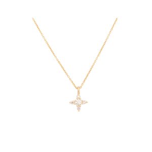 Agnes necklace white diamonds gold alveare jewlery