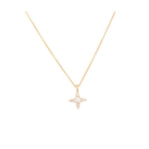 Agnes necklace white diamonds gold alveare jewlery