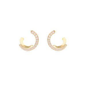 echo kali small white diamonds gold alveare jewelry