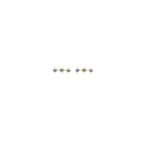 orion small earrings sapphires gold alveare jewelry
