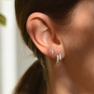 iris hoop earrings white diamonds gold alveare jewelry
