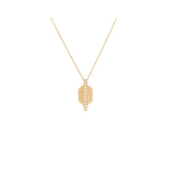 echo rhea necklace white diamonds gold alveare jewelry