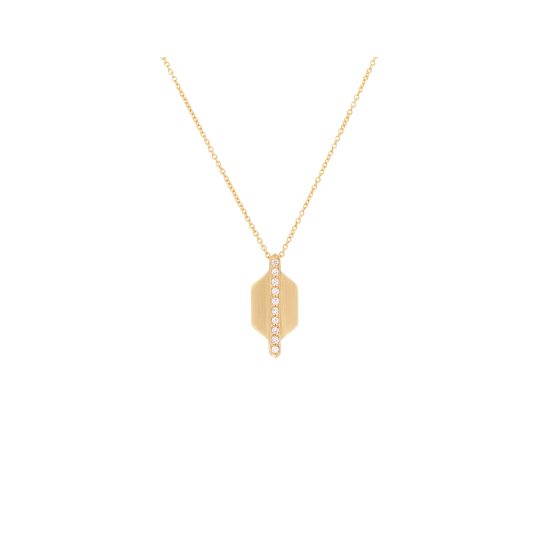 echo rhea necklace white diamonds gold alveare jewelry