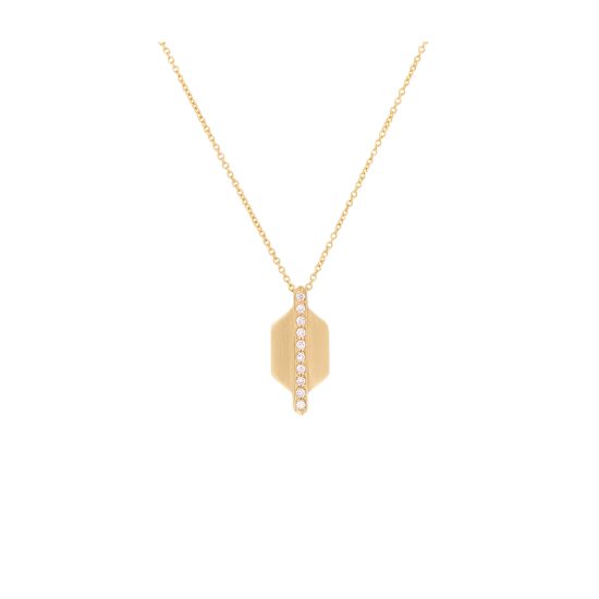 echo rhea necklace white diamonds gold alveare jewelry