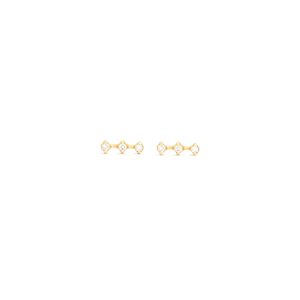 orion small earrings white diamonds gold alveare jewelry