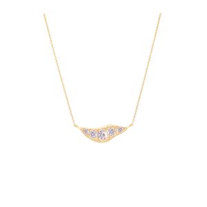 Nyx Necklace white diamonds gold alveare jewlery