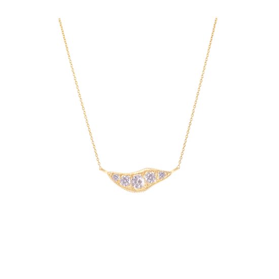 Nyx Necklace white diamonds gold alveare jewlery