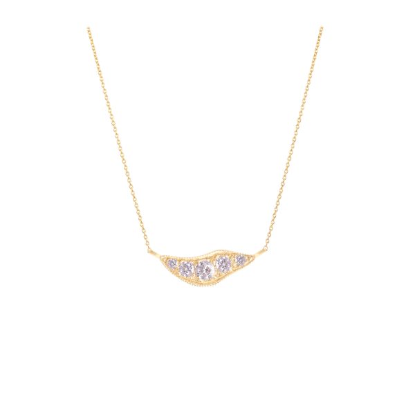 Nyx Necklace white diamonds gold alveare jewlery