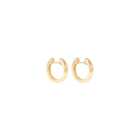 Emma Big hoops gold earrings alveare jewelry