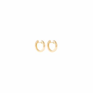 Emma Big hoops gold earrings alveare jewelry