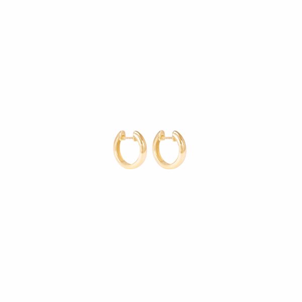 Emma Big hoops gold earrings alveare jewelry