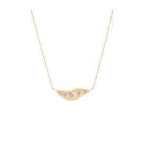 Nyx Necklace coffe diamonds gold alveare jewlery