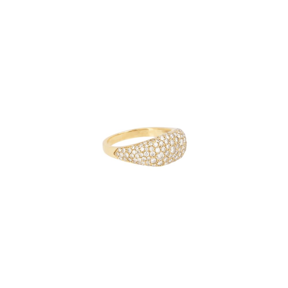 kayla ring white diamonds gold alveare jewelry