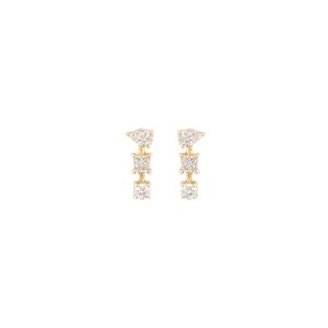 white diamond earrings alveare jewelry